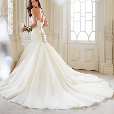 Vestido de Novia Cola Sirena Espalda Descubierta - Image 5