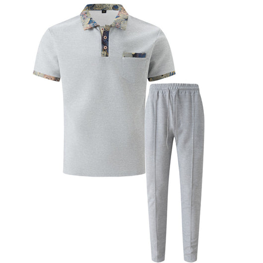 Traje Corto Ejecutivo con Solapa Texturizada y Detalles en Contraste - Image 14