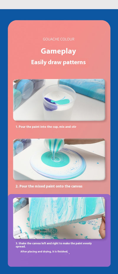 Kit de Pintura Acrílica Fluida para Niños - Oso Artesanal DIY - Image 25
