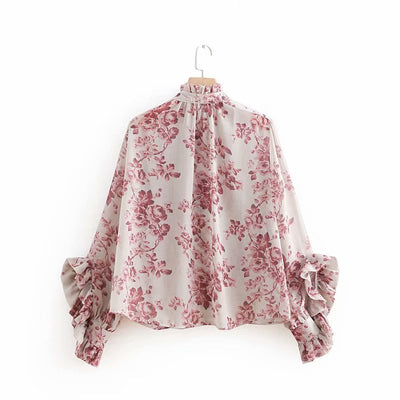 Blusa con Volantes y Estampado Botones - Image 11