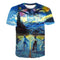 Camiseta Infantil de Ciclismo Estilo Pintura al Óleo - Diseño Verano Casual
