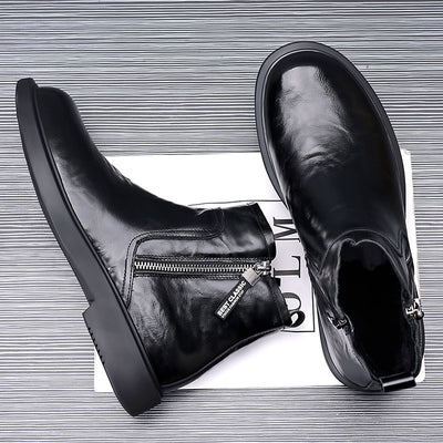 Botas de Trabajo Estilo Británico Antideslizantes Transpirables para Hombre - Image 3
