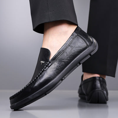 Zapatos Casuales de Cuero Transpirable para Hombre con Suela Suave - Image 4