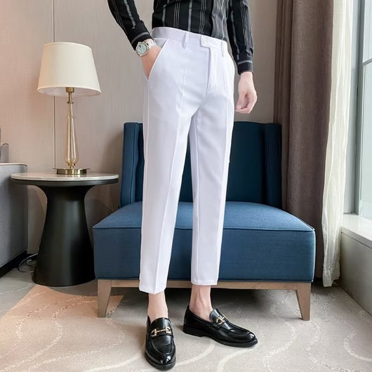 Pantalones de Vestir Casual Rectos para Hombre - Image 9