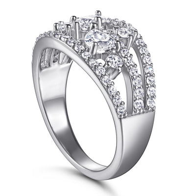 Anillo de Plata 925 para Mujer con Circonita - Diseño Europeo Amor - Image 3
