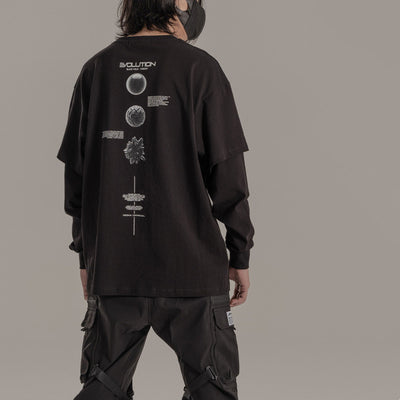 Camiseta Holgada de Algodón con Manga Larga para Hombre - Image 5