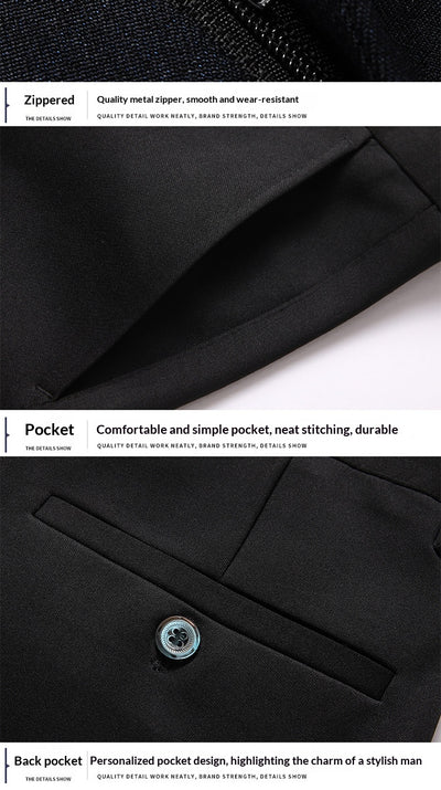 Pantalones Casuales Ejecutivos Stretch Corte Recto para Hombre - Image 28