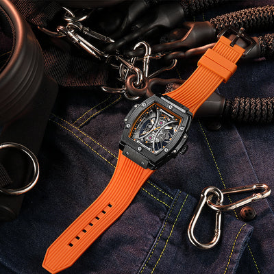 Reloj Deportivo Tonneau con Correa de Silicona y Esfera Luminosa - Image 4