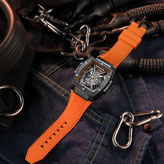 Reloj Deportivo Tonneau con Correa de Silicona y Esfera Luminosa - Image 4