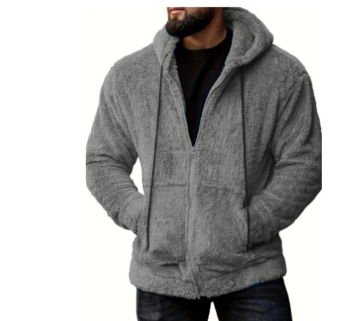 Chaqueta Cardigan Acolchada con Capucha para Hombre - Image 6