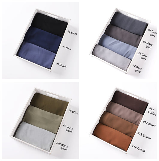 Pañuelo de Gasa Perlada en Colores Sólidos - Cobertura Elegante Monocromática - Image 85