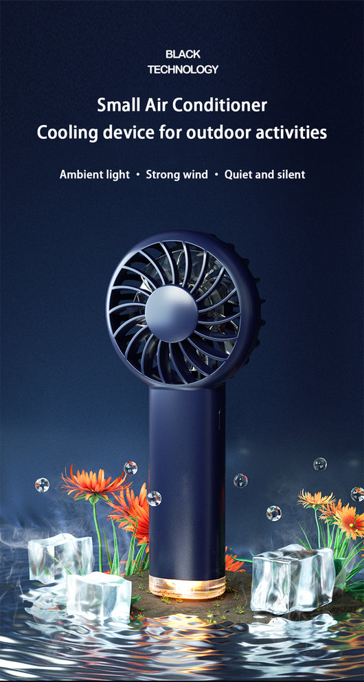 Ventilador Portátil Mini Recargable con Luz LED Integrada - Image 12