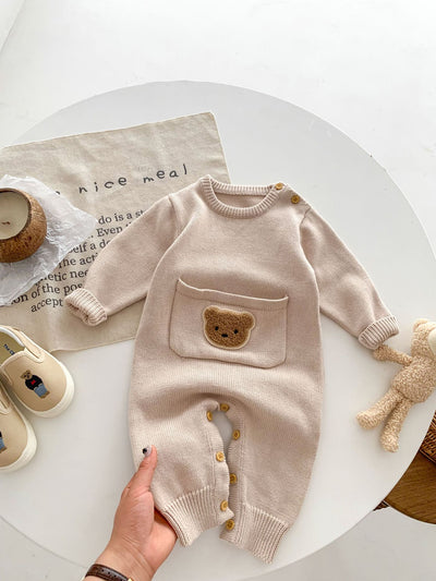 Pelele Tejido de Manga Larga con Estampado Infantil para Bebés - Image 12