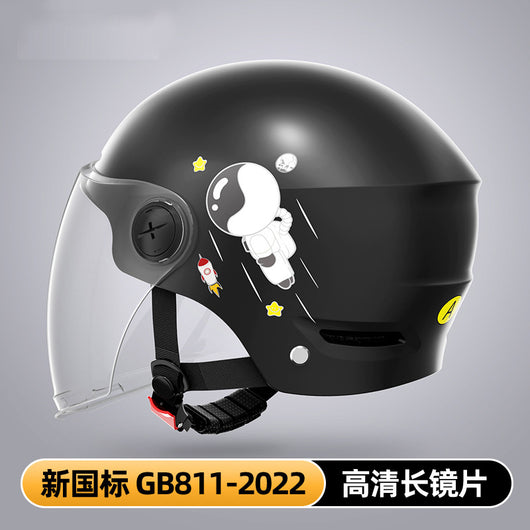 Casco de Moto Eléctrica Semiabierto de Seguridad Unisex Verano - Image 9