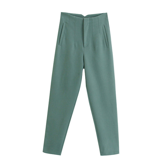 Pantalón Harem Casual de Cintura Alta con Detalle de Siete Colores - Image 4