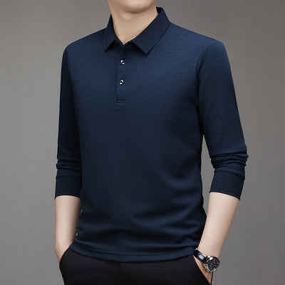 Camiseta Manga Larga Cuadros Panal Otoñal para Hombre - Image 8