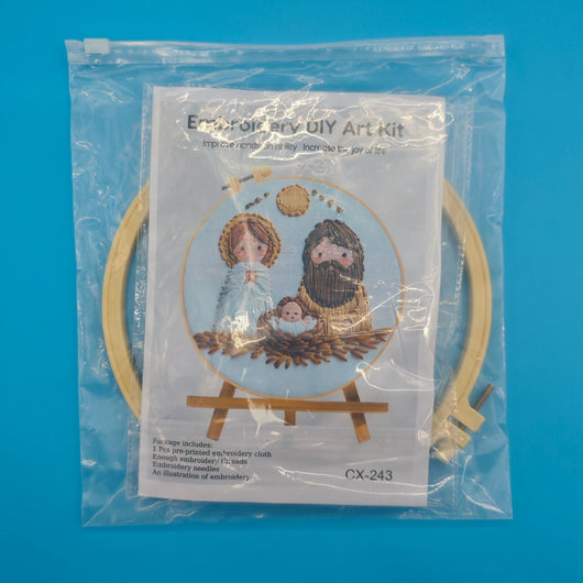 Kit de Bordado Vintage - Cruz Jesús Artesanal DIY - Image 6