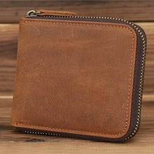 Billetera de Cuero Crazy Horse Estilo Retro Europeo Americano para Hombre - Image 16