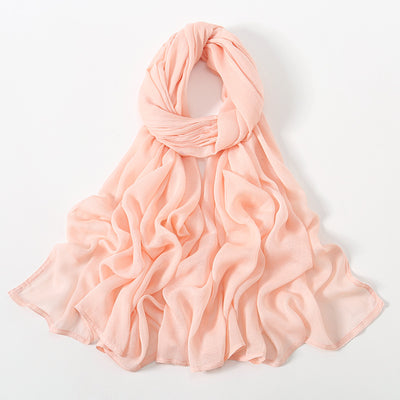 Pañuelo Modal Rayon Malayo Indonesio Colores Sólidos Transpirable
