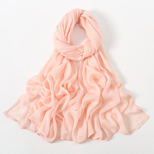 Pañuelo Modal Rayon Malayo Indonesio Colores Sólidos Transpirable