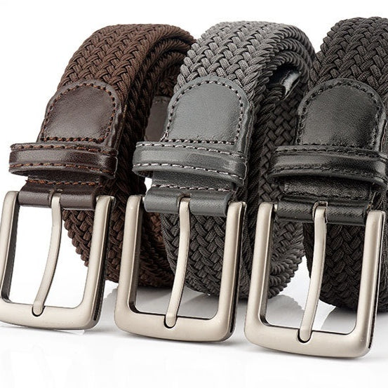 Cinturón Elástico Tejido Unisex Multicolor - Ajuste Universal