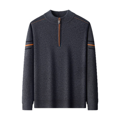 Suéter de Cuello Alto Grueso para Hombre - Lana Cálida Invierno Casual - Image 5