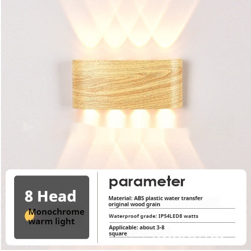 Lámpara de Pared de Madera Maciza con Diseño Personalizado para Mesita de Noche - Image 5