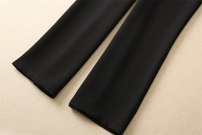 Jumpsuit Ejecutivo de Manga Larga con Cintura Ajustada Negro - Image 32