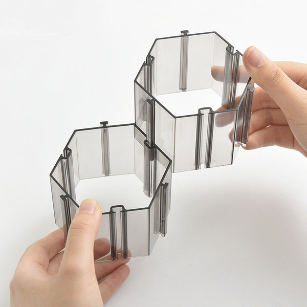 Caja de Almacenamiento Plástica con Rejilla Hexagonal