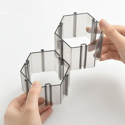 Caja de Almacenamiento Plástica con Rejilla Hexagonal