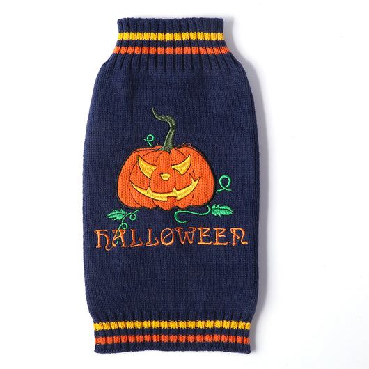 Suéter Tejido de Calabaza para Perros - Disfraz Halloween - Image 7