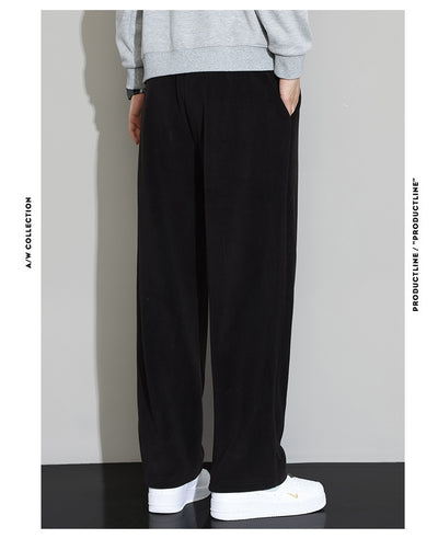 Pantalones Casuales de Cachemira para Hombre - Corte Recto y Pierna Ancha - Image 18