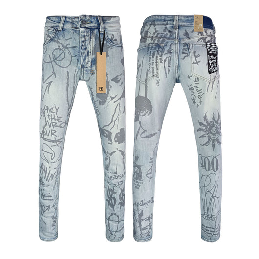 Jeans Ajustados Rotos con Elastano - Casual Moderno para Hombre - Image 8