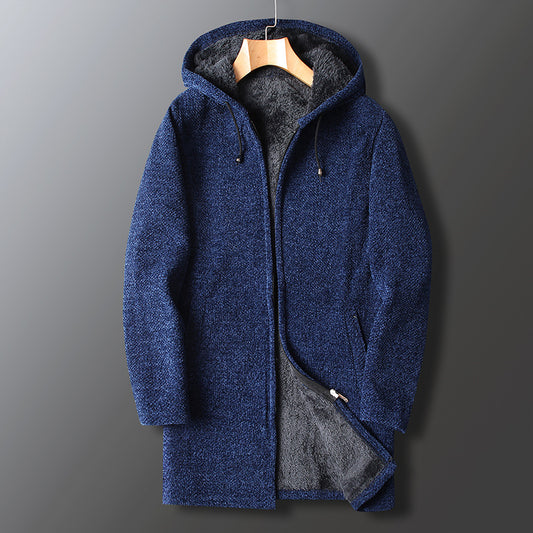 Suéter Casual para Hombre con Forro de Terciopelo Grueso - Image 2