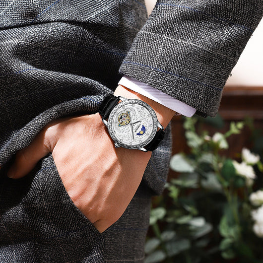 Reloj Mecánico Tourbillon de Lujo para Hombre Ejecutivo - Image 4