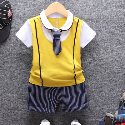 Traje Corto de Verano para Niño Estilo Coreano - Image 11