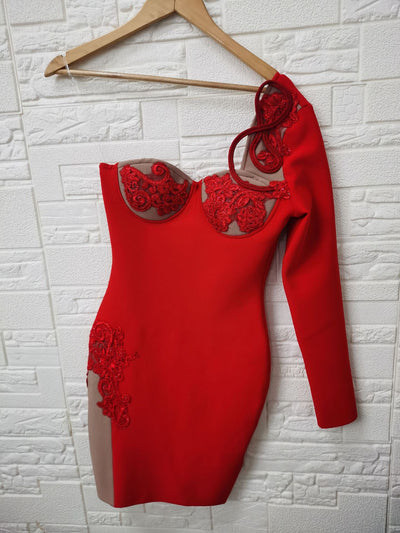 Vestido Bandage Asimétrico de Tubo Ajustado - Diseño Sexy y Elegante - Image 6