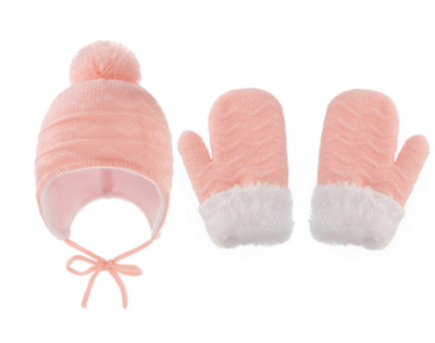 Conjunto de Gorro con Orejeras y Guantes de Lana para Niños en Color Sólido - Image 20