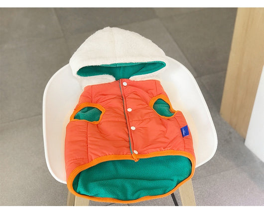 Abrigo Térmico Reversible para Perros y Gatos - Algodón Grueso con Forro Polar Invierno - Image 18