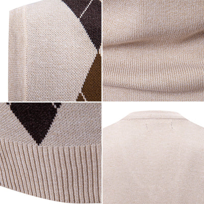 Suéter Pullover Cuadros Casual para Hombre - Image 13