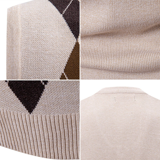 Suéter Pullover Cuadros Casual para Hombre - Image 13