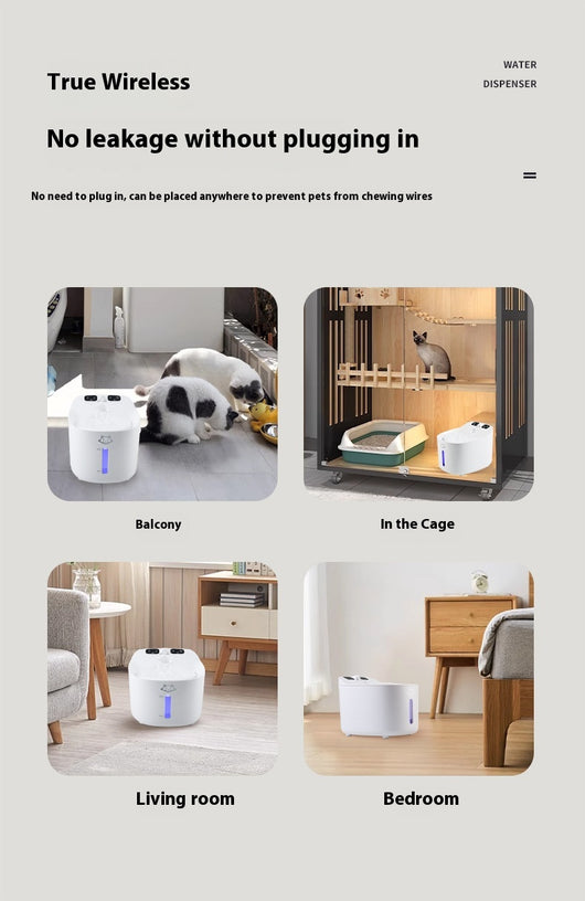 Bebedero Automático para Mascotas de Gran Capacidad con Dispensador Desmontable - Image 15