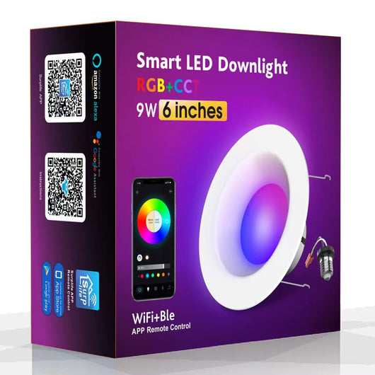 Lámpara de Techo LED Inteligente WiFi con Control Remoto y Cambio de Colores RGBW - Image 5