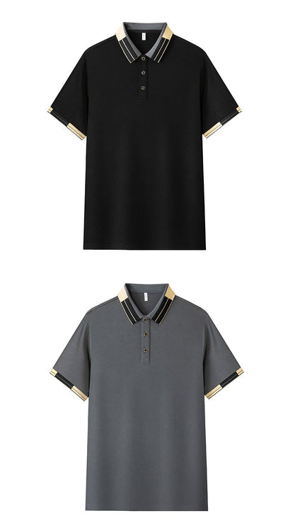 Camisa Casual de Manga Corta con Cuello Solapa para Hombre Adulto - Image 12