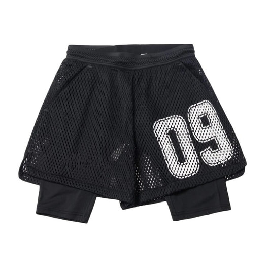 Shorts de Entrenamiento Running Verano con Doble Capa y Diseño Falso Dos Piezas - Image 7