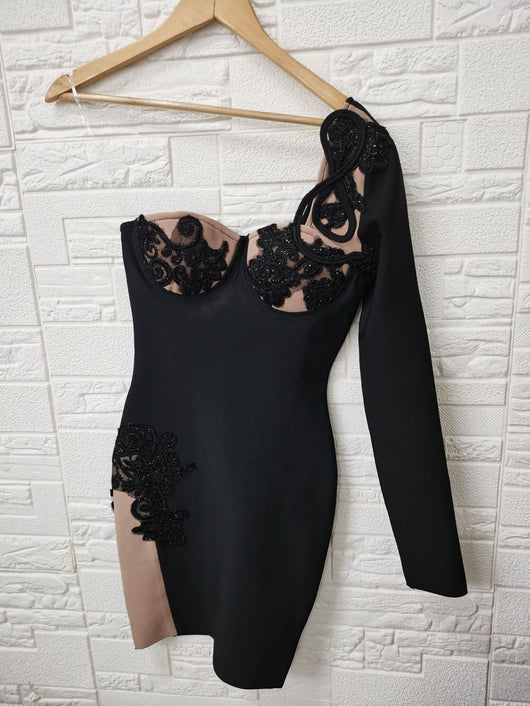 Vestido Bandage Asimétrico de Tubo Ajustado - Diseño Sexy y Elegante - Image 10