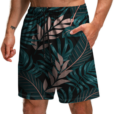 Pantalones Cortos Estampados 3D Serie Hojas Verano - Bermudas Playa Casuales para Hombre - Image 21