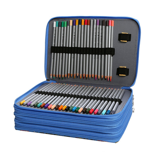 Estuche Organizador de Lápices Multicolor con 4 Compartimentos y Cierre - Image 5