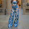 Jeans Cintura Alta con Corazón Calado y Pierna Ancha