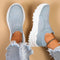 Zapatos Deportivos Deslizables con Calcetín Tejido Transpirable para Mujer